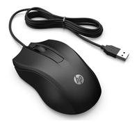 HP Mouse HP 105 - Wired, Right and Left Handed - Black