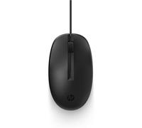 HP 125 Wired Mouse Ambidextrous Optical USB Type-A 1200 DPI Black