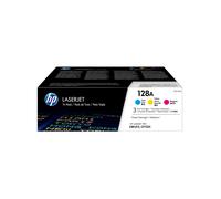 HP 128A 3-pack Cyan/Magenta/Yellow Original LaserJet Toner Cartridges