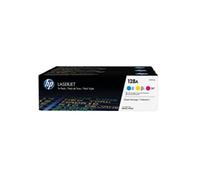 HP 128A Original Toner Cartridge CF371AM Cyan, Magenta, Yellow Pack of 3 Multipack