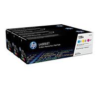 HP 128A Tri-pack - 3-pack - yellow, cyan, magenta - original - LaserJet - toner cartridge ( CF371AM )