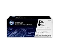 HP 12A 2-pack Black Original LaserJet Toner Cartridges