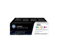 HP 131A 3-pack Cyan/Magenta/Yellow Original LaserJet Toner Cartridges