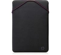 HP 14.1 Inch Grey & Mauve Maroon Protective Reversible Laptop Notebook Sleeve Case, Slim, Prevent Scratching, Zip-free