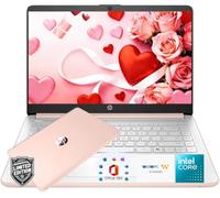 HP 14" Everyday Laptop • Copilot AI • Intel Processor • 64GB SSD + 1TB Cloud Storage • 2026 Edition • Windows 11 • Microsoft 365 • Thin & Portable • w/o Mouse