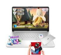 HP 14 Inch Laptop for Business, Intel N150 Processor, 16GB RAM, 386GB Storage(128GB UFS+256GB MSD), Windows 11 Pro, Copilot-AI, 1 Year Office 365, Wi-Fi 6, Laptop Computer w/REDRAGON Bundle(Silver)