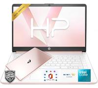 HP 14″Rose Gold Laptop, Lightweight Notebook for Office & Study, 4GB RAM Memory, 128GB SSD + 1TB Cloud Storage, Intel Processor, Reliable Performance, HD Display, Long Battery Life