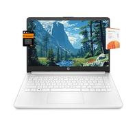 HP 14" Ultra Light Laptop for Student & Home (Intel Quad-Core N4120, 4GB RAM, 128GB(64GB + 64GB SD), 1-Year Office 365) 11-Hr Long Battery Life, Webcam, WiFi, Win 11 Home in S Mode - Snow White