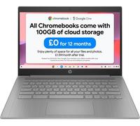 HP 14a-ne1500sa 14" Chromebook - Intel® Celeron®, 64 GB eMMC, Grey, Silver/Grey