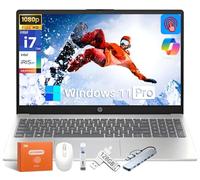 HP 15.6" FHD Touchscreen Laptop for Busines, Intel i7-1355U up to 5 GHz, 32 GB RAM, 1 TB SSD, Copilot AI PC, Intel Iris Xe GPU, Wi-Fi 6, Long Battery Life, Windows 11 Pro, w/Accessories