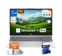 HP 15.6 Laptop Touchscreen Business, Free Office 365 for The Web, Intel 10-Core i7-1355U, 16GB DDR4, 512GB SSD, 15.6" FHD Display, Iris Xe Graphics, Fast Charge, Windows 11 Pro, Accessories