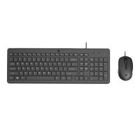 HP 150 Wired Keyboard and Mouse - Black