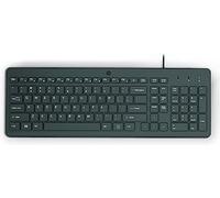 HP 150 Wired Keyboard - Full-Sized, Keyboard with Numeric Keypad - Silent-Touch Chiclet Keyboard - Ergonomic, Comfortable Design - USB Plug-and-Play Connectivity, LED Indicators (664R5AA, Black)