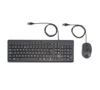HP 150 Wired Mouse and Keyboard Combo | 1600 DPI | Ergonomically Designed and Quiet Performance | F12 Functions | LED Indicators | USB-A Connection