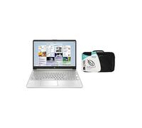 HP 15s 15.6 Inch i3 4GB 128GB Laptop - Case Bundle Silver