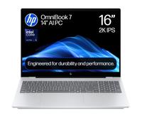 HP OmniBook 7 AI 16-ay0003na Intel Core Ultra 5 225H Laptop 40.6 cm (16") 2K 16 GB DDR5-SDRAM 1 TB SSD Wi-Fi 6E (802.11ax) Windows 11 Home AI PC Silver