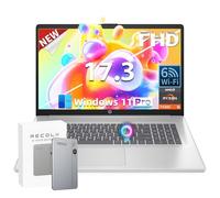 HP 17.3" FHD Business Laptop Computer - AMD Ryzen 5 7430U (6-Core), 32GB RAM 1TB SSD, Anti-Glare Display, Windows 11 Pro with Webcam, Wi-Fi & AI Voice Recorder Bundle for Remote Work and Students