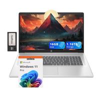 HP 17.3" FHD IPS Business Laptop, AMD Ryzen 5 7430U, 16GB RAM, 1.16TB Storage (1TB SSD+160GB Docking Station Set), AMD Radeon Graphics, Num Pad, Webcam, HD Audio, Wi-Fi 6, Win 11 Pro, Silver