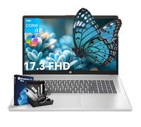 HP 17.3 Laptop Computer for Student & Business, AI Boost, Intel 8-Core Processor, WiFi 6, Bluetooth 5.3, HDMI, Type-C, Windows 11 Pro with 255 G10 Laptop Kit (32GB | 2TB SSD)