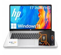 HP 17 Business Laptop 2025/2026 Edition, 17.3" FHD IPS Display, AMD 7000 Series Ryzen Processor (Beats Intel i7-1355U), Copilot Key, 32GB RAM, 1TB SSD, HDMI, Wi-Fi 6, Windows 11 Pro, WOWPC USB