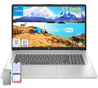 HP 17 Inch Business Laptop, Intel 10-Core i5-1334U(Up to 4.6 GHz), 17.3" HD+ Display, 16 GB RAM, 512 GB SSD, Backlit Keyboard, Fingerprint Reader, Wi-Fi 6, Windows 11 Pro, w/RECOLX AI Voice Recorder
