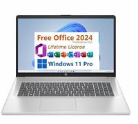 HP 17 Laptop, 17.3" FHD Display,16GB RAM, 512GB SSD, AMD Ryzen 5 Processor(Beats i7-1165G7, Up to 4.3GHz), Webcam, Numeric Keypad, Long Battery Life, Windows 11 Pro,Silver