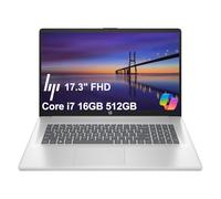 HP 17 Laptop (17.3" FHD, Intel 10-Core i7-1355U, 16GB RAM, 512GB SSD) for Business, Home, Students, Long Battery Life, Narrow Bezel, Numeric Keypad, Webcam, Wi-Fi 6, Fast Charge, Win 11 Home