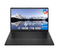 HP 17 Laptop (17.3" HD+ BrightView, Intel 10-Core i7-1355U, 16GB RAM, 1TB SSD, Narrow Bezel) for Business, Enterprise, Students, Long Battery Life, Webcam, Wi-Fi 6, Fast Charge, Win 11 Pro