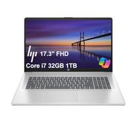 HP 17 Laptop (17.3" HD+ Touchscreen, Intel 10-Core 7 150U (> i7-1355U), 32GB RAM, 1TB SSD) for Business, Home, Students, Narrow Bezel, Webcam, Wi-Fi 6, Fast Charge, Win 11 Pro w/ Copilot, Silver