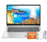 HP 17 Laptop Computer 2025 for Business Students, 17.3" FHD Display, Intel 8-Core Processor, 16 GB RAM, 512 GB SSD, Windows 11 Pro, Copilot AI, Up to 9.5 Hours Battery, Wi-Fi 6, BT 5.4, w/Accessories