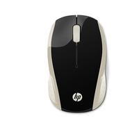 HP 200 Silk Gold 2.4GHz USB Wireless Mouse with Red LED 1000 Dpi Optical Sensor, Up To 12 Months Battery Life