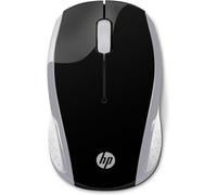 HP 200 Silver 2.4 GHz USB Wireless Mouse with Red LED 1000 DPI Optical Sensor, Up to 12 Months Battery Life