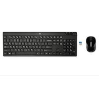 HP 200 - Wireless Keyboard and Mouse (QWERTY Spanish, Wireless, USB, Black)