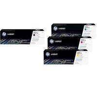 HP 201A Original Genuine Toner Cartridges Black, Cyan, Magenta, Yellow Multipack Set in original boxes with Hologram for Color Laserjet Pro M252, M277, M274