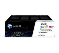 HP 201X 3-pack High Yield Cyan/Magenta/Yellow Original LaserJet Toner Cartridges
