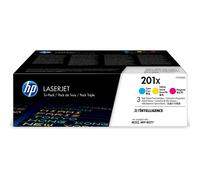 HP 201X Original LaserJet Toner Cartridges Cyan/Magenta/Yellow High Yield (3-pack)