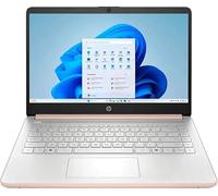 Hp 2025 14" Business Student Laptop Computer, Quad Core Intel N150 Processor, 4GB RAM,128GB UFS,1 Year Microsoft Office 365, Windows 11 Home, Copilot AI, Wi-Fi 6 - Pale Rose Gold
