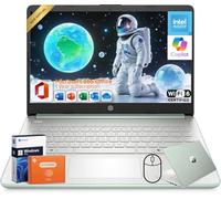 HP 2025 14" Business Student Laptop, Intel Processor N150, 1-Year Office 365, 16GB RAM, 384GB Storage(128GB UFS+256GB MSD), Copilot AI, Wi-Fi 6, Long Battery Life, Light, Windows 11 Pro, Accessories