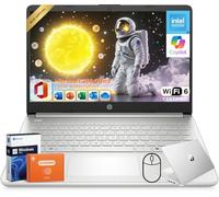 HP 2025 14" Business Student Laptop, Intel Processor N150, 1-Year Office 365, 16GB RAM, 384GB Storage(128GB UFS+256GB MSD), Copilot AI, Wi-Fi 6, Long Battery Life, Light, Windows 11 Pro, Accessories