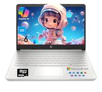 HP 2025 14 Inch Laptop Student Business, Intel N150, Copilot AI PC, 16 GB RAM, 384 GB Storage(128GB UFS+256GB MSD), 1-Year Office 365, WiFi 6, Ultra Light, Portable, Windows 11 Pro, Accessories