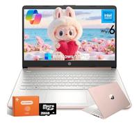 HP 2025 14 Inch Laptop Student Business, Intel N150, Copilot AI PC, 16 GB RAM, 384 GB Storage(128GB UFS+256GB MSD), 1-Year Office 365, WiFi 6, Ultra Light, Portable, Windows 11 Pro, Accessories