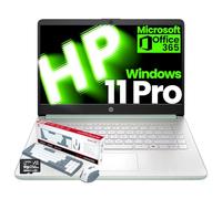 HP 2025 14 Inch Ultra Light Student Laptop, 16GB RAM, Intel N150(Beats N4120), 384GB Storage(128GB UFS+256GB MSD),1 Year Microsoft 365, Wins 11 Pro, Copilot Key, Patented KB Kit, Willow Green