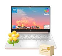 HP 2025 14" Student Laptop - Intel Quad-core CPU • Windows 11 Pro & 1-Year Microsoft Office 365 • Wi-Fi 6 • Copilot • Pale Rose Gold • 1.47 Kg • 16GB RAM, 128GB UFS + 256GB Micro SD Card