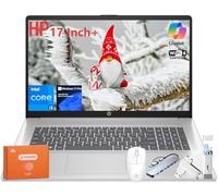 HP 2025 17.3 Inch Laptop Business & Student Compurter, Intel 8-Core Processor, 32 GB RAM, 2 TB SSD, 17.3" HD+ IPS Anti-Glare Display, Fast Charge, Silver, Copilot AI, Windows 11 Pro, W/Accessories