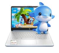 HP 2025 Laptop for Business & Student - Windows 11 Pro & 1-Year Microsoft Office 365 | 14 inch HD | Intel Quad-core CPU | 16GB RAM, 128GB UFS, 256GB Micro SD | Sleek Design Portable Laptop | Sky Blue