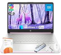 HP 2025 Laptop for Student Business, 14" Anti-Glare, Intel N150 CPU, 16GB RAM, 384GB Storage(128GB UFS+256GB MSD),128GB USB, Wi-Fi 6, Copilot AI & 1 Year Microsoft 365, Windows 11 Pro, w/Accessories