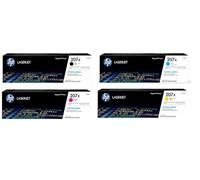 HP 207X High Yield Original Toner Multipack Set Black, Cyan, Magenta, Yellow Color Laserjet Pro M255 M282 M283
