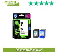 HP 21+22 Ink Cartridge Combo Pack - Black & Colour (EXPIRED) 100% ORIGINAL ⭐⭐⭐⭐⭐