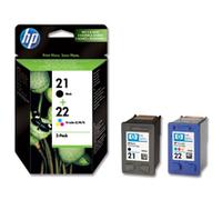 HP 21 Black/22 Tri-color 2-Pack Original Ink Cartridges