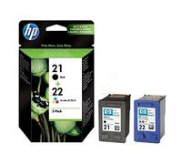 HP 21 Black/ HP 22 Tri-colour 2-pack Original Ink Cartridges